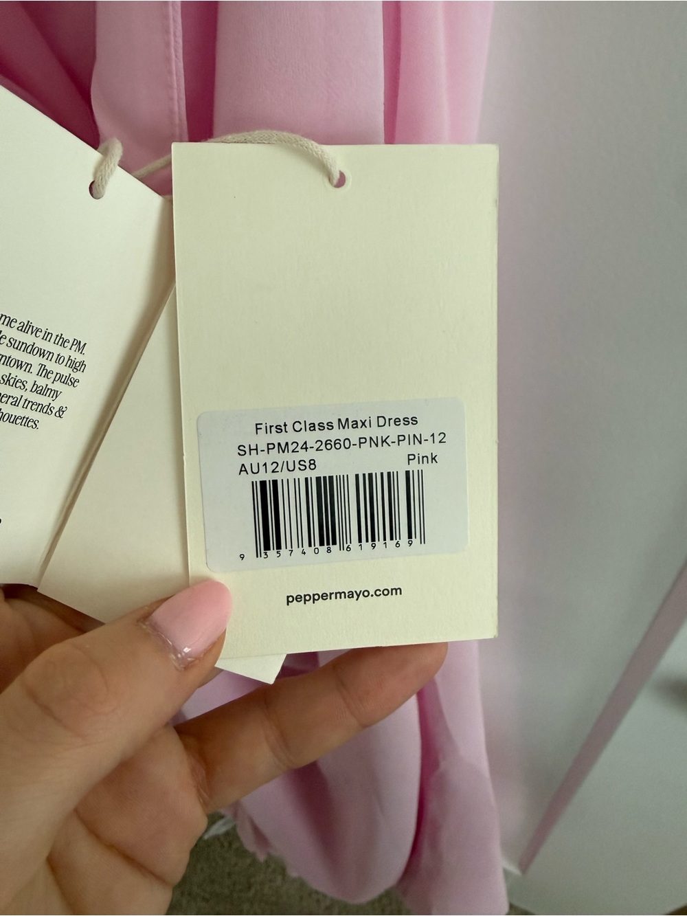 NWT PEPPERMAYO Y2K “First Class Maxi Dress” - US 8 - Picture 7 of 8